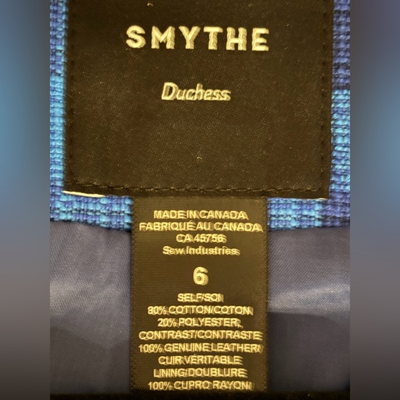 Smythe Blue and Tan Dutchess Checkered Blazer - Picture 6 of 11